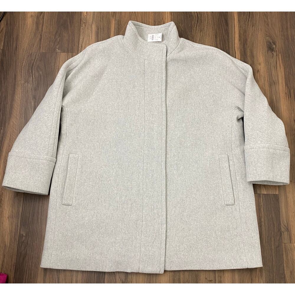 NEW Women J. Crew City Coat wool mid-length collared winter peacoat jacket 22